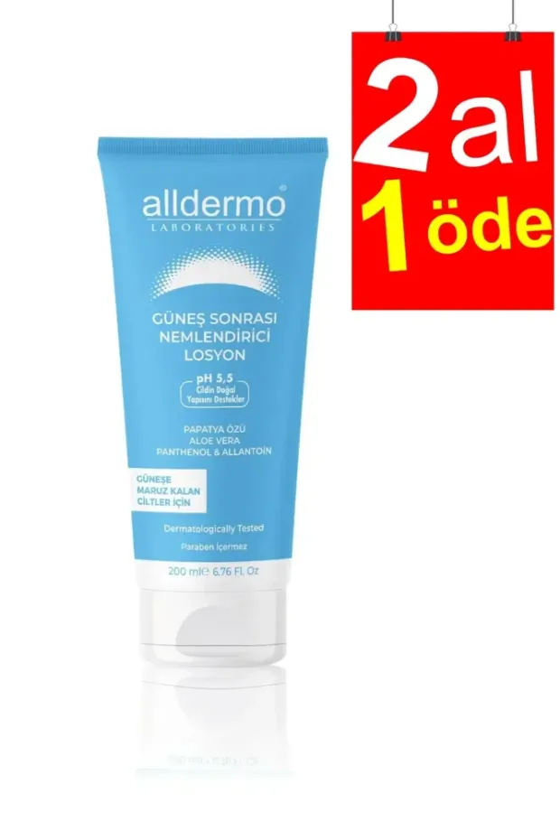 Alldermo Güneş Sonrası Nemlendirici Losyon 200 ml - 2AL1ÖDE