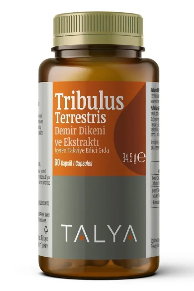 Talya Tribulus Terrestris Demir Dikeni ve Ekstraktı İçeren Takviye Edici Gıda 60 Kapsül