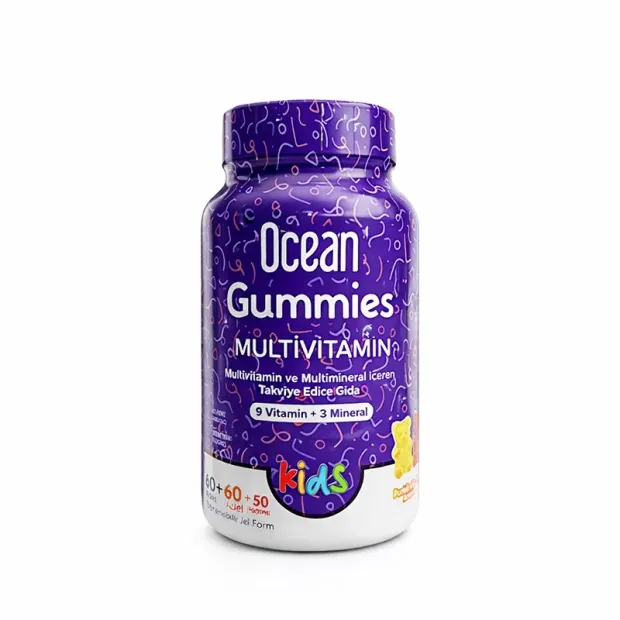 Ocean Gummies Multivitamin Kids 120 Çiğnenebilir Jel Form