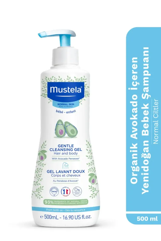 Mustela Gentle Cleansing Gel 500 ml Yenidoğan Bebek Şampuanı