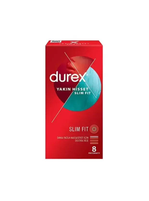 Durex Yakın Hisset Slim Fit 8li Prezervatif