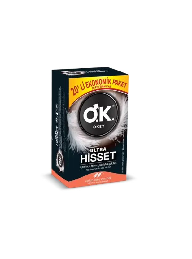 Okey Prezervatif Ultra Hisset 20li - Ekonomik Paket