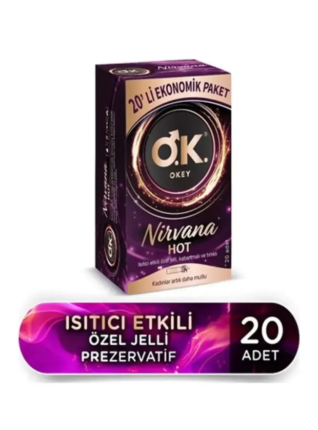 Okey Prezervatif Nirvana Hot 20li