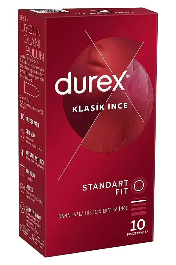 Durex Prezervatif Klasik İnce 10lu