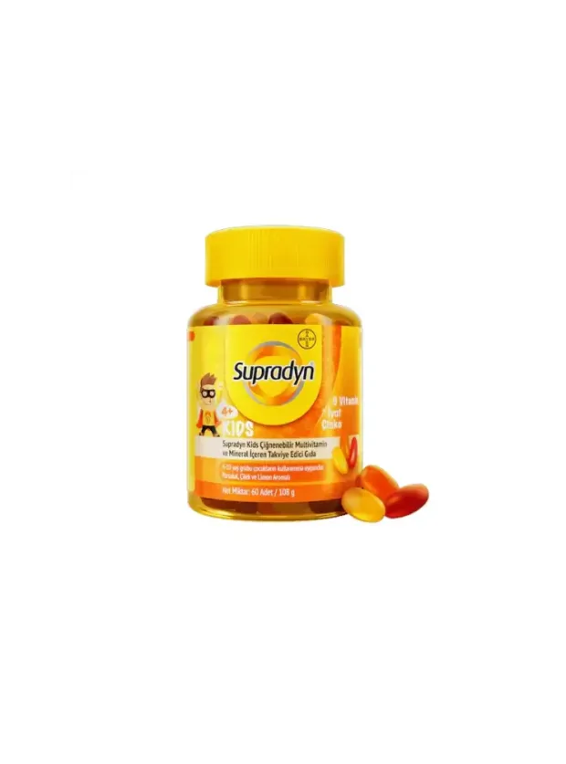 Supradyn Kids Multivitamin ve Mineral 60 Çiğnenebilir Tablet