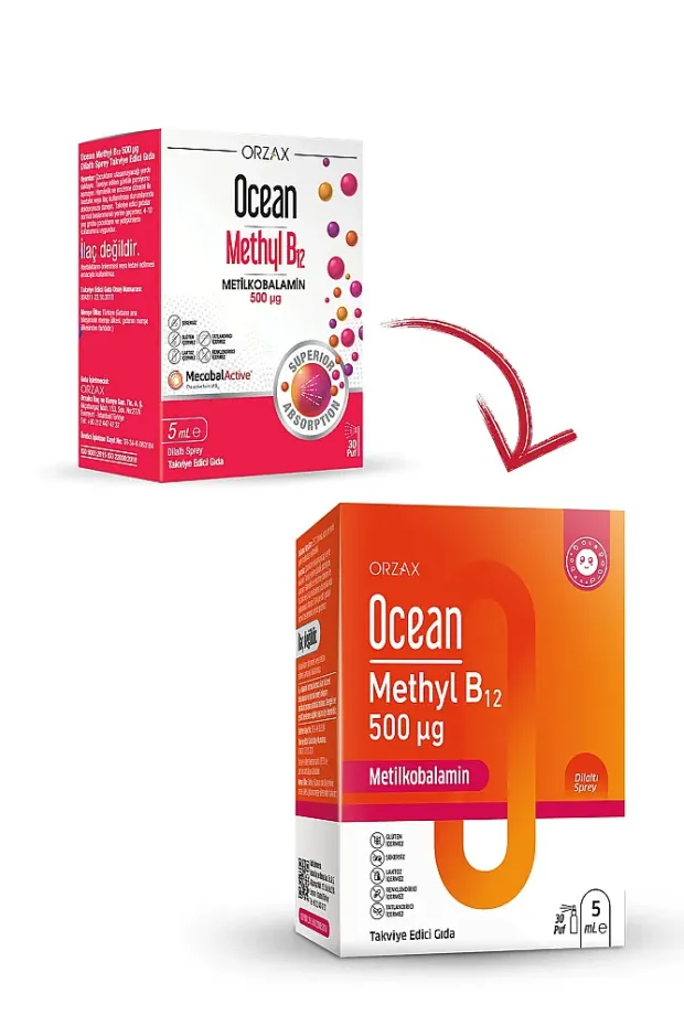 Ocean Methyl B12 500 mg Sprey 5 ml