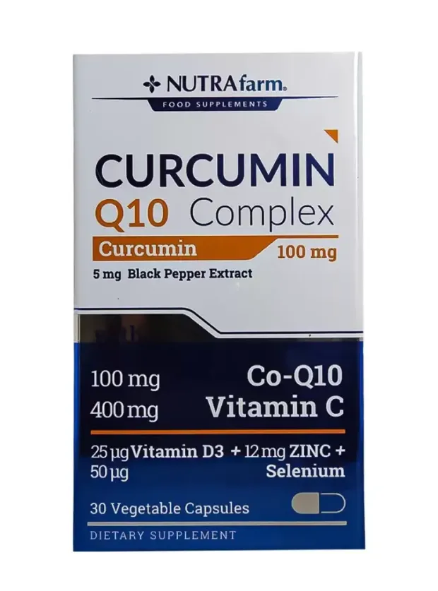 OUTLET - Dermoskin NutraFarm Curcumin 100mg Q10 Complex 30 Kapsül