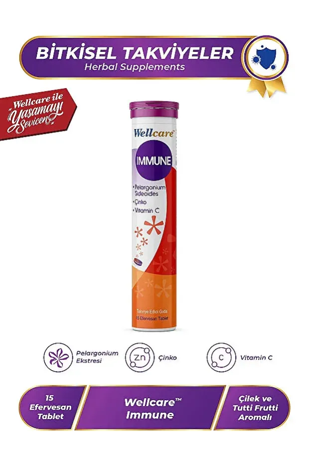Wellcare İmmune 15 Efervesan Tablet