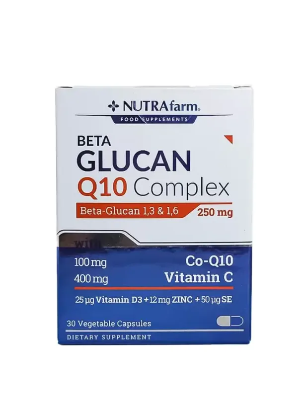OUTLET - Dermoskin NutraFarm Beta Glukan Q10 Complex 250mg 30 Kapsül