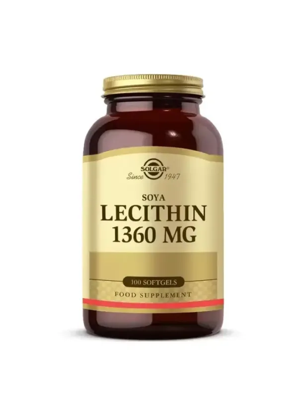 OUTLET - Solgar Lecithin 1360 mg 100 Yumuşak Jelatin Kapsül