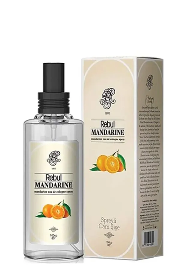 Rebul Mandarine Spreyli Cam Şişe Kolonya 100 ml