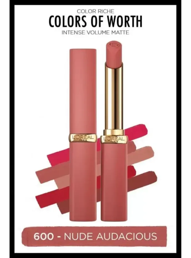 Loreal Paris Color Riche Intense Volume Matte Ruj - 600 Nude Audacious