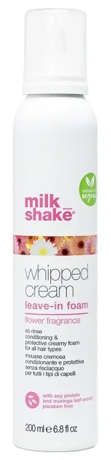 Milk Shake Whipped Cream Flower Çiçek Esanslı Vegan Durulanmayan Bakım Köpüğü 200 ml