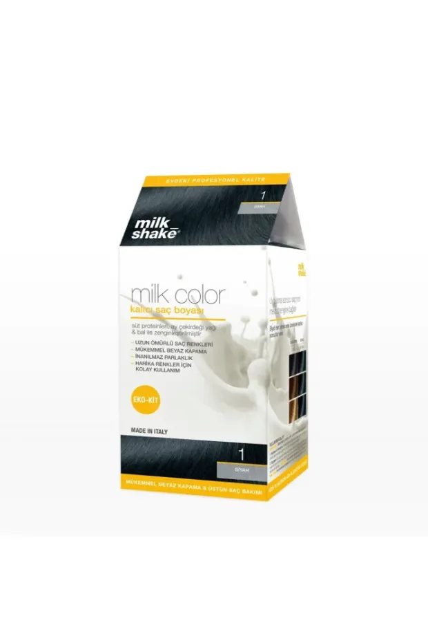 Milk Shake Milk Color Eko Kit Saç Boyası Siyah -1 (KÖPÜKSÜZ)