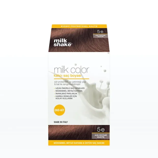 Milk Shake Milk Color Eko Kit Saç Boyası Açık Kestane - 5 (KÖPÜKSÜZ)