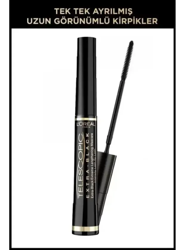 Loreal Paris Telescopic Carbon Black Maskara - Siyah 8 ml