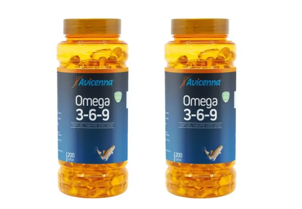 Avicenna Omega 3-6-9 200 Yumuşak Kapsül x 2 Adet