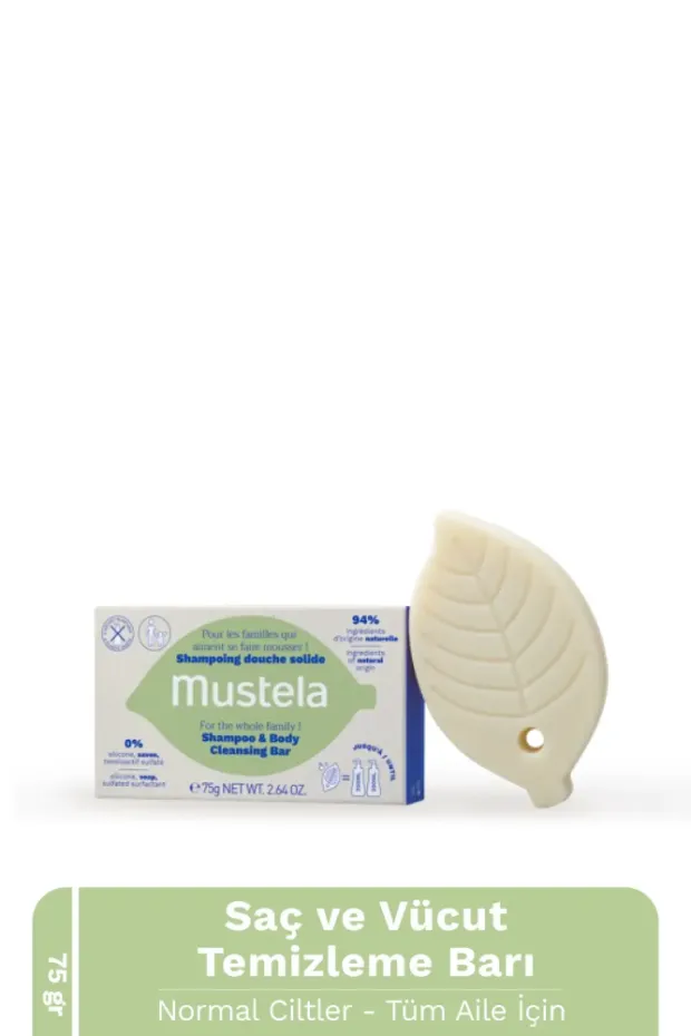 Mustela Şampuan Vücut Temizleme Barı 75 gr