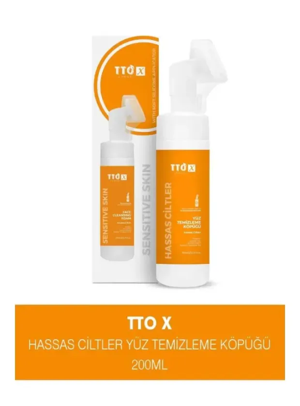 TTO X Hassas Ciltlere Özel Aplikatörlü Yüz Temizleme Köpüğü 200ml