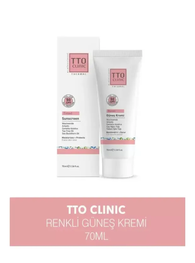 TTO Spf50 Renkli Güneş Koruyucu Krem 70ml