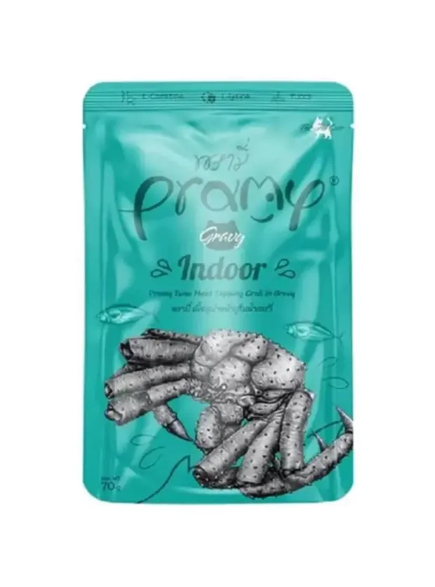 Pramy Sos İçinde Yengeç Çubuklu Ve Ton Balıklı Yetişkin Kedi Maması 70G