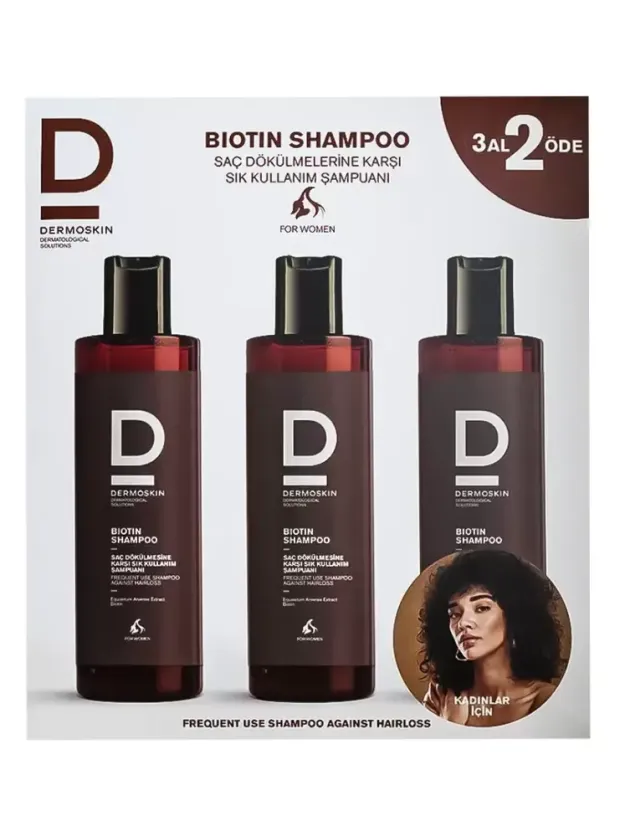 Dermoskin Biotin Şampuan Kadın 200 ml 3 Al 2 Öde