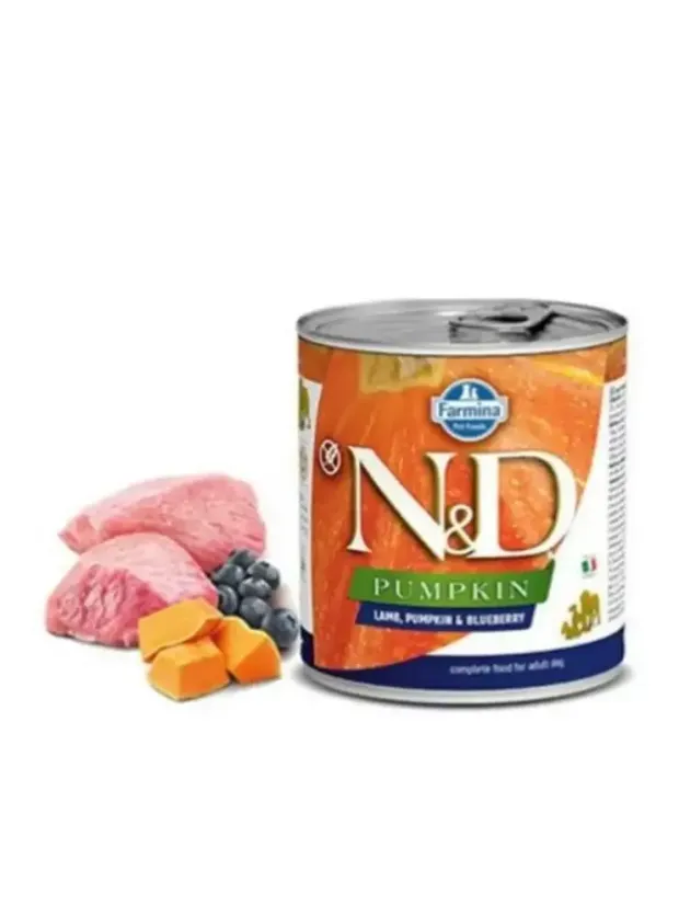 N&D Pumpkın Lamb & Blueberry Köpek Konserve 285 Gr
