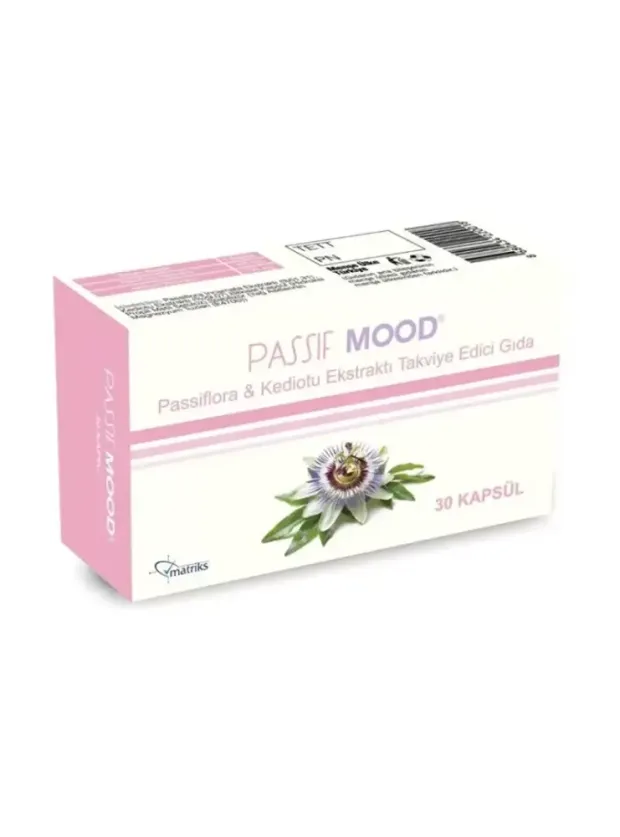 Passif Mood Passiflora Ekstraktı Takviye Edici Gıda 30 Kapsül