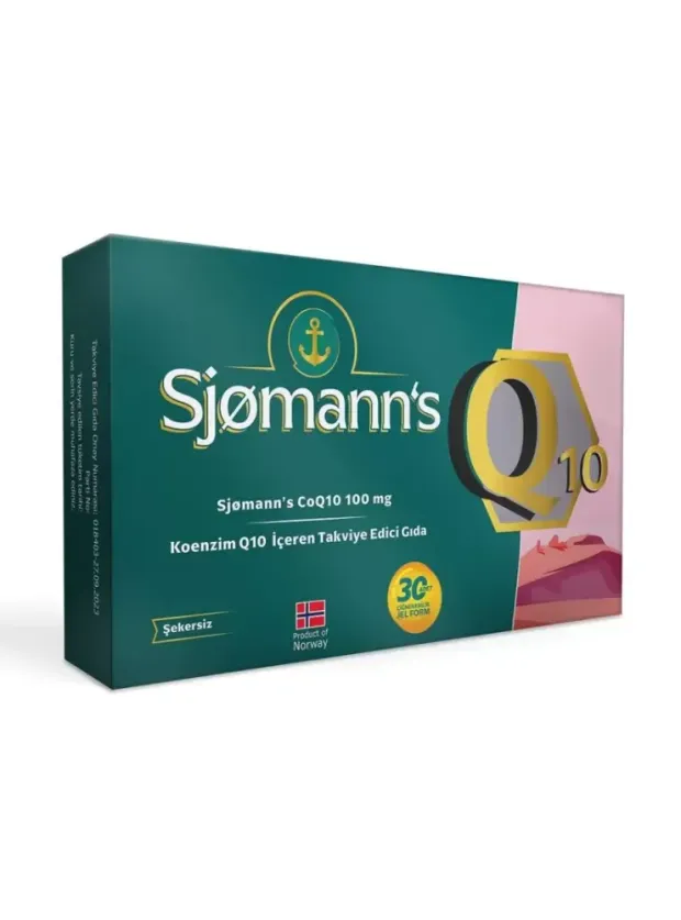 Sjomann's Koenzim Q10 100mg 30 Çiğnenebilir Jel Tablet