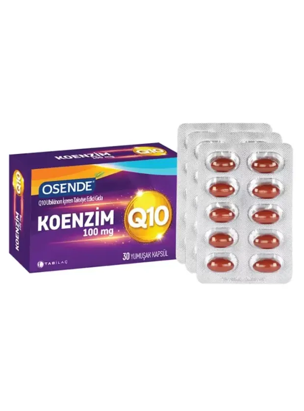 Osende Koenzim 100mg Q10 30 Yumuşak Kapsül