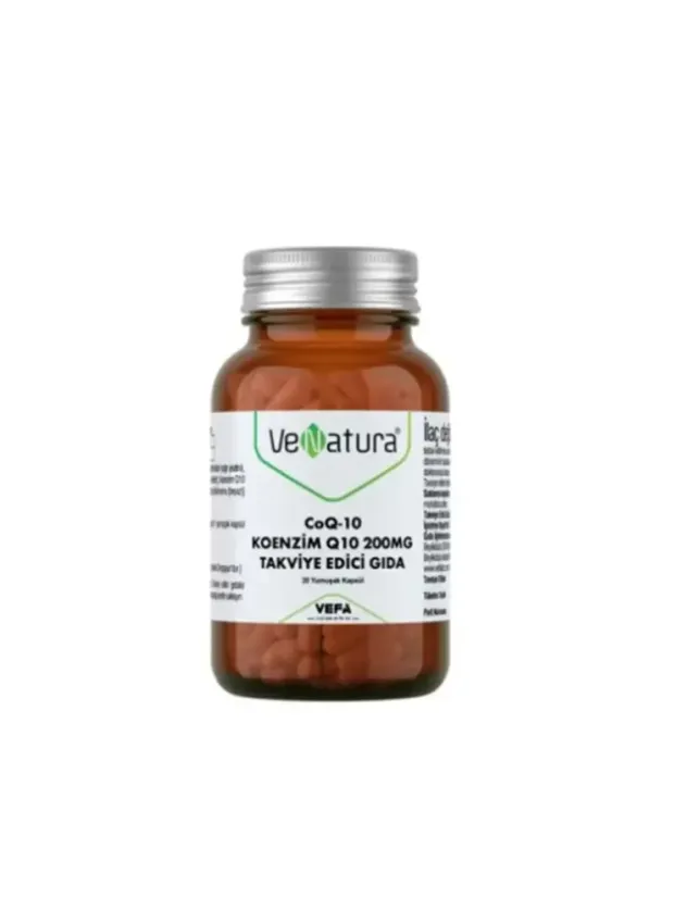 Venatura CoQ-10 Koenzim Q10 200 mg Takviye Edici Gıda 30 Kapsül