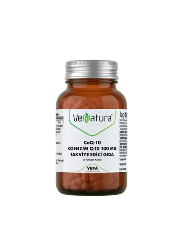Venatura CoQ-10 Koenzim Q10 100 mg Takviye Edici Gıda 30 Kapsül