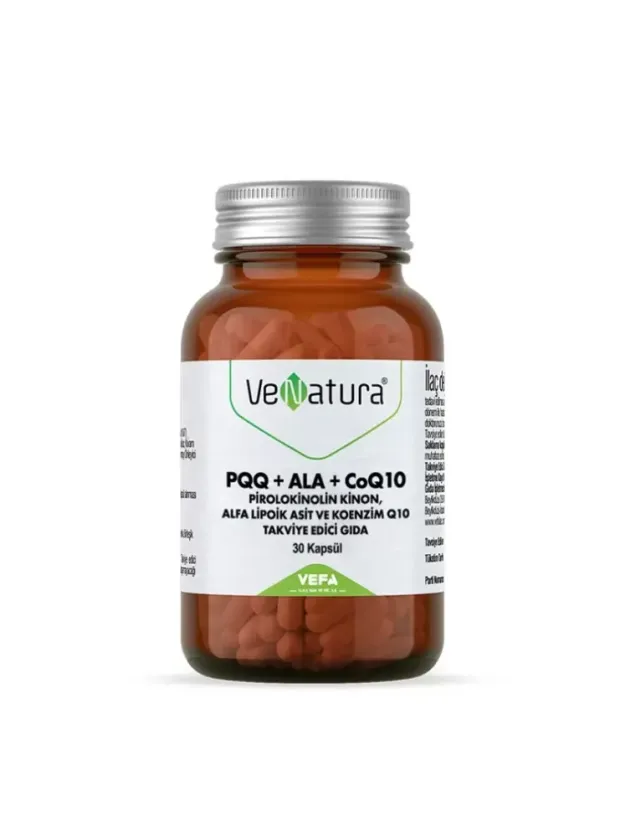 VeNatura PQQ+ALA+CoQ10 Takviye Edici Gıda 30 Kapsül