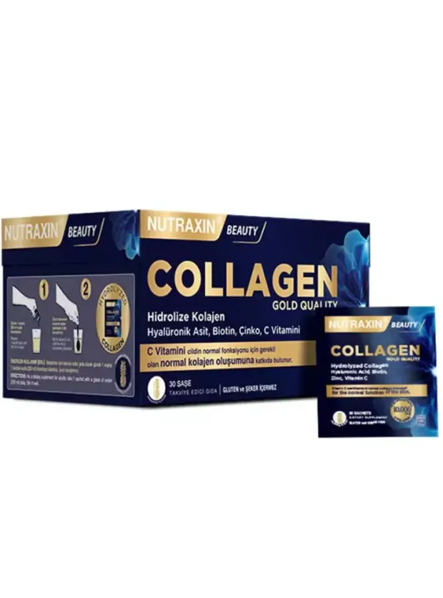 Nutraxin Beauty Collagen Gold Takviye Edici Gıda 30 Şase