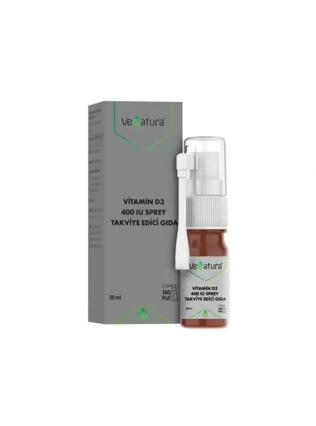 Venatura Vitamin D3 400IU Takviye Edici Gıda 20 ml Sprey