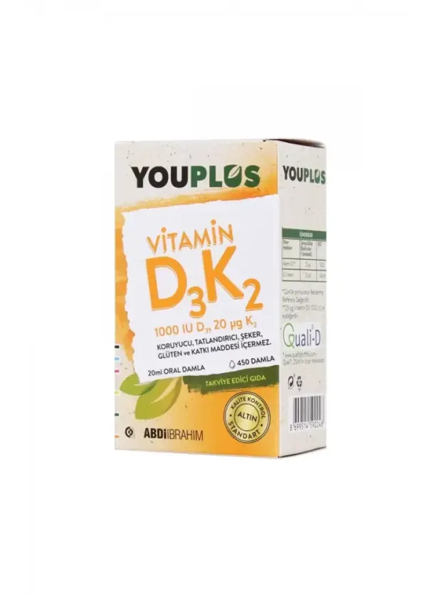 Youplus D3K2 Vitamin Damla 20 ml