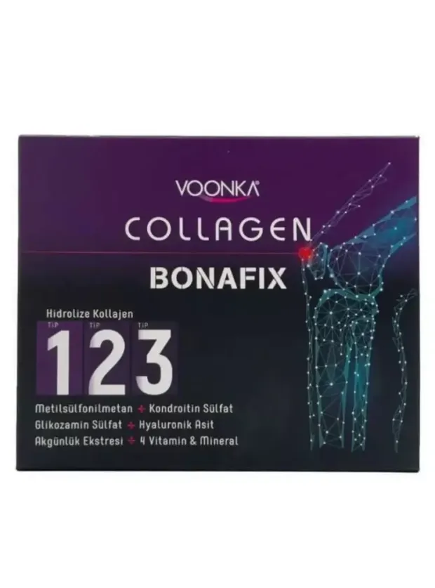 Voonka Collagen Bonafix Tip 123 - Karışık Meyve Aromalı - 30x50ml