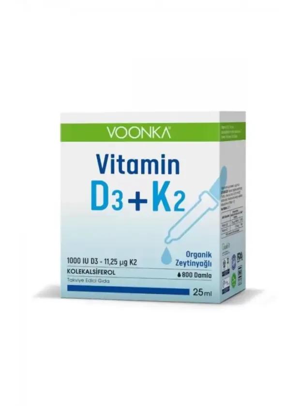 Voonka Vitamin D3+K2 Damla 25 ml
