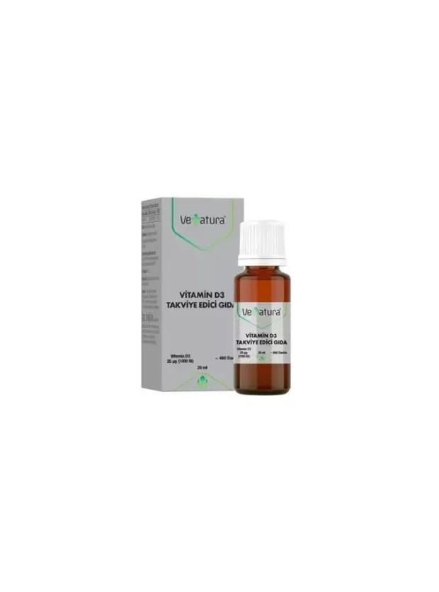 VeNatura Vitamin D3 Takviye Edici Gıda 20 ml Damla