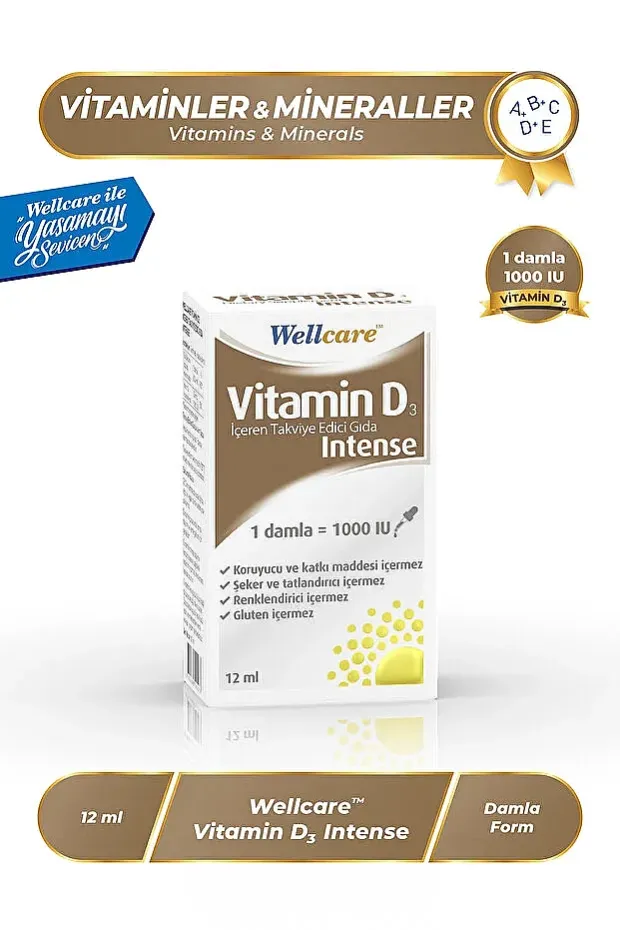 Wellcare Vitamin D3 Intense 1000 IU 12 ml