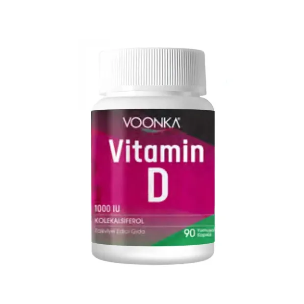 Voonka Vitamin D İçeren Takviye Edici Gıda 90 Kapsül