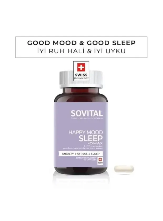 Sovital Happy Mood Sleep Omax 60 Kapsül