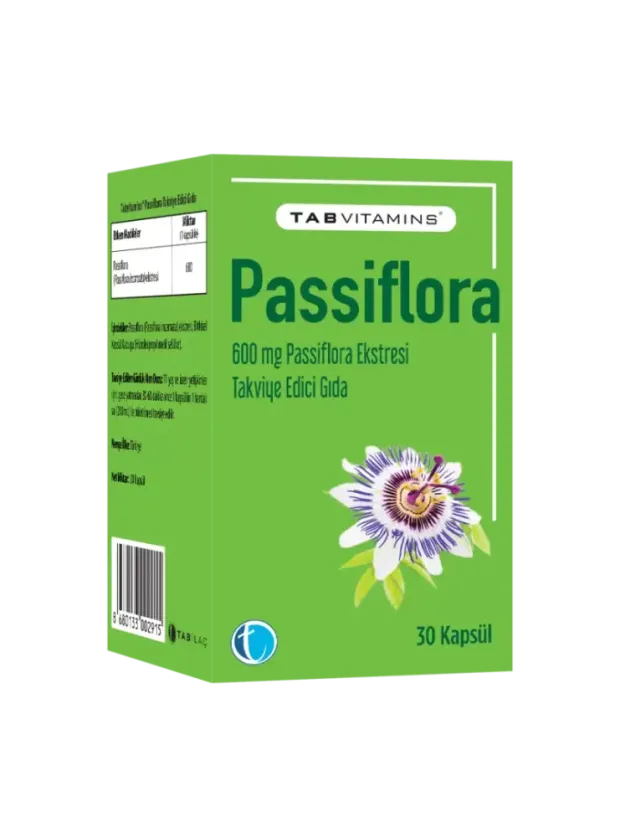 Tab İlaç Vitamins Passiflora 30 Kapsül