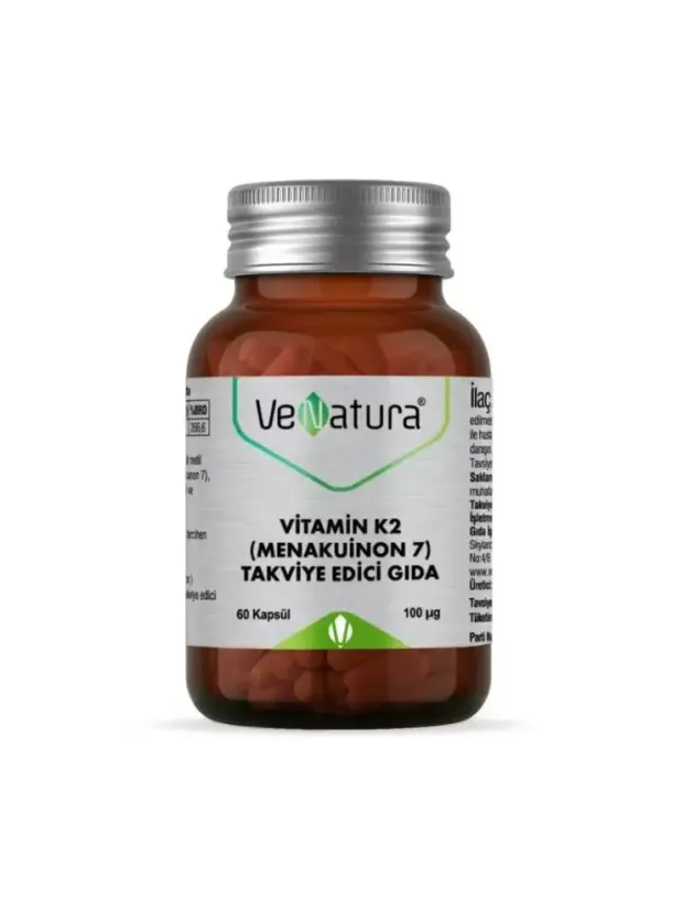 VeNatura Vitamin K2 -Menakuinon 7- Takviye Edici Gıda 60 Kapsül