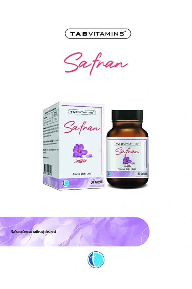 Tab Vitamins Saffran 50 mg 30 Kapsül