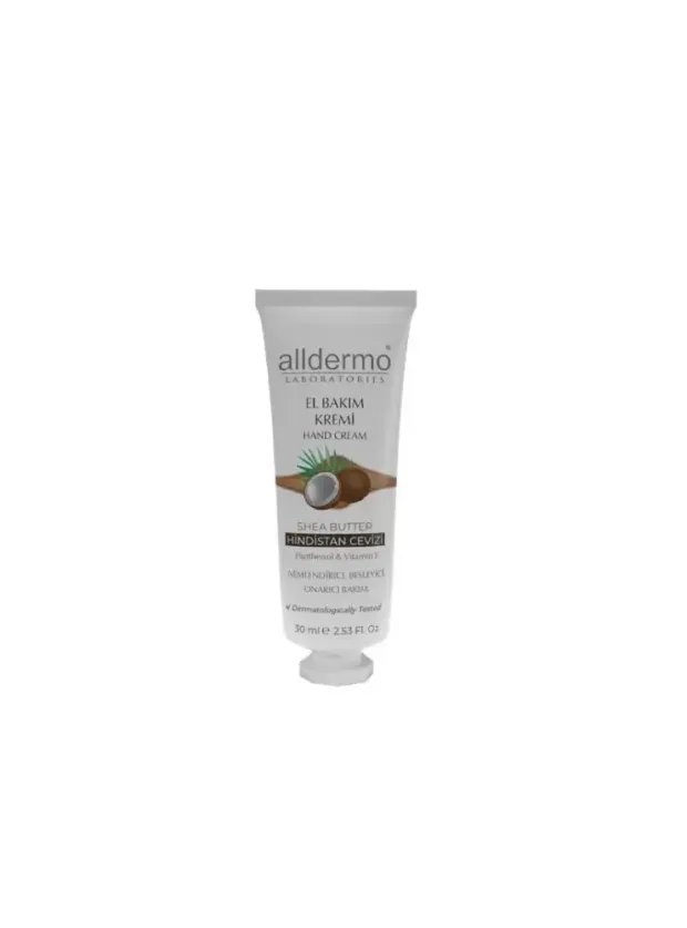 Alldermo El Bakım Kremi - Hindistan Cevizi - 30ml