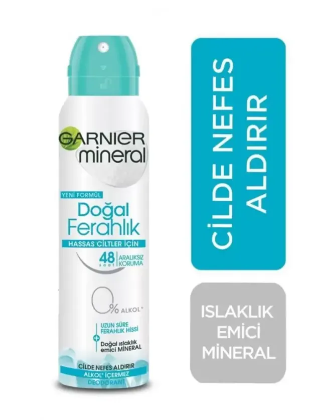 Garnier Mineral Doğal Ferahlık Spray Deodorant 150 ml