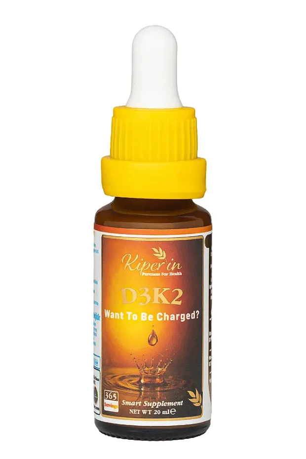 Kiperin D3K2 ; Vitamin D3 (1000 IU) & K2 (25mcg) 20ml