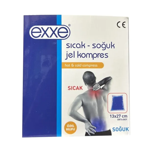 Exxe Sıcak Soğuk Jel Kompres Kılıflı 13 x 27cm