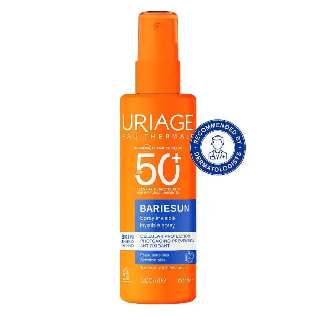 Uriage Bariesun Invisible Spray Unscented SPF50+ 200 ml